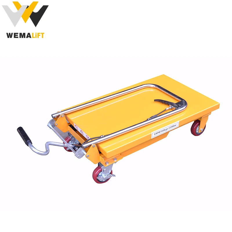 150 кг 300 500 ручной мини-одиночный ножничный подъемный стол