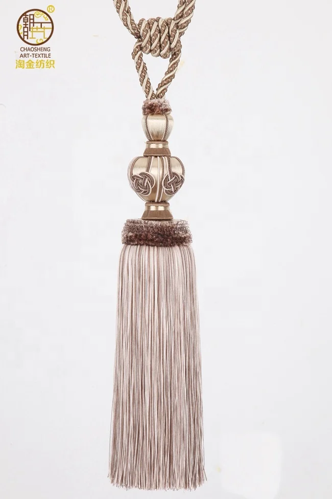 
Stock Curtain Tieback Tassel Tieback Polyester Yarn Cheap Price 
