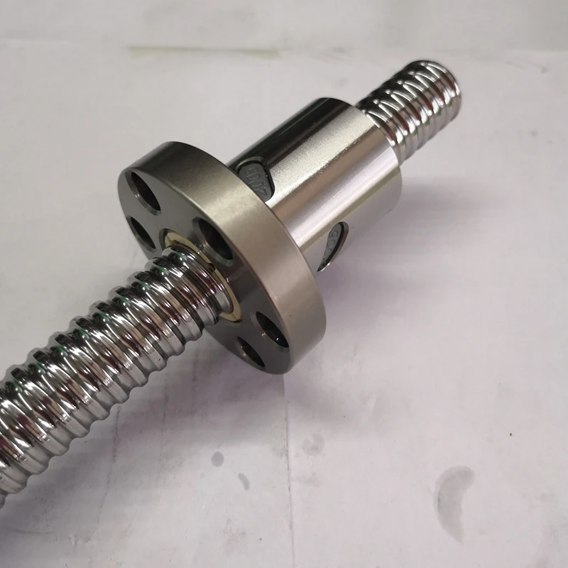 SFI2005 round flange nut c5 ground ballscrew 2500mm kits with ballscrew support bearing for cnc machines