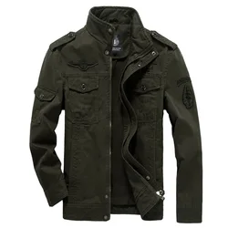 2023 Autumn Casual Design High Quality Outwear Custom Plus Size Washed Motorcycle Cotton Winter Jacket For Men