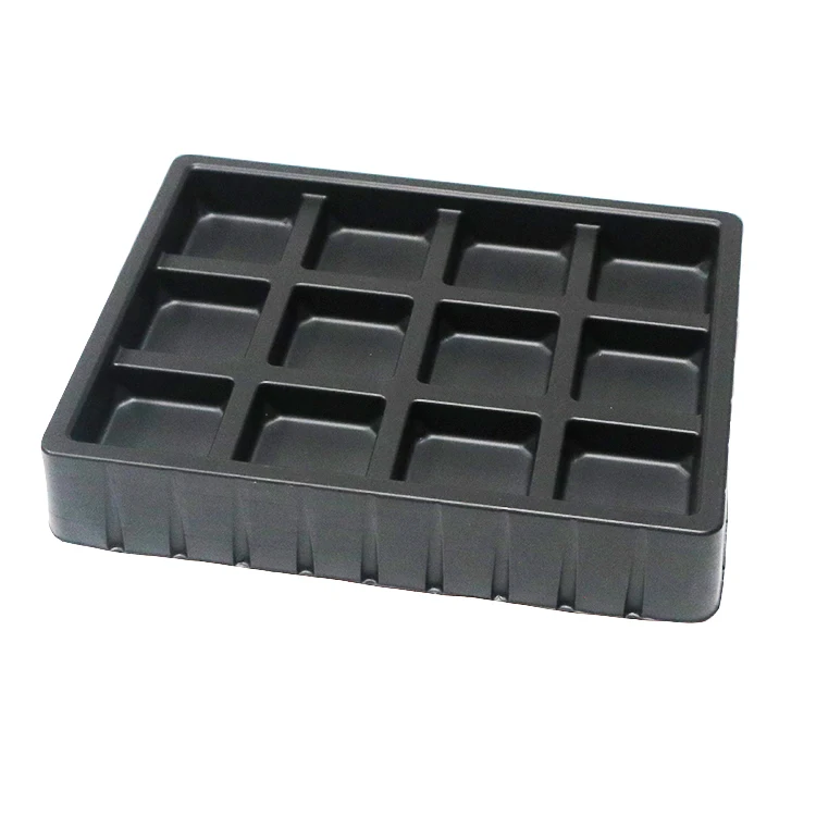 Hot selling ps blister tray/thermoforming chocolate tray/chocolate plastic trays packaging