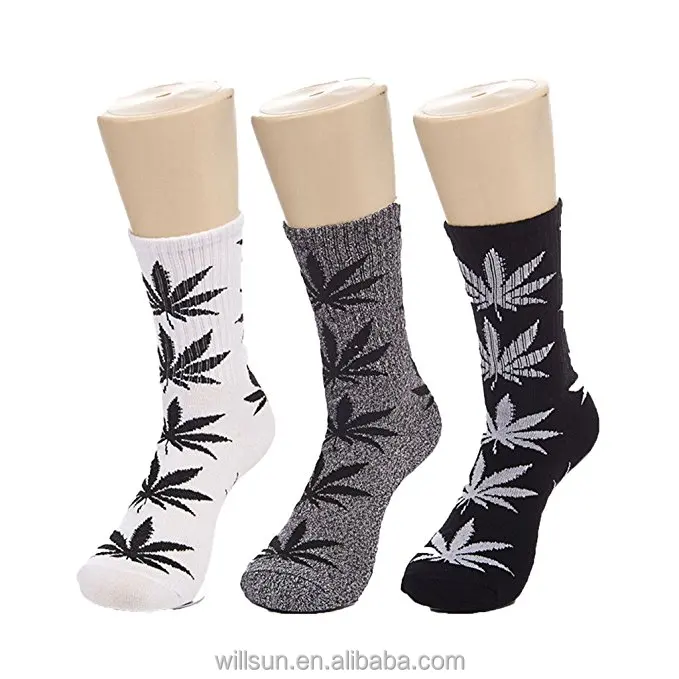 
Men and Women wholesale Maple leaf stockings Weed Plantlife Hemp Skateboard hip-hop socks 