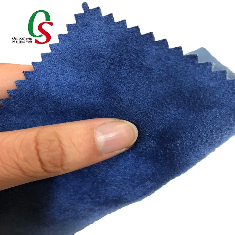 
100% polyester suede fabric for suede jewellery boxes or mens loafers suede 