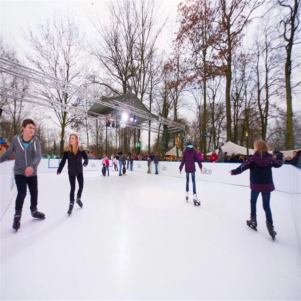 PE Material 15mm Hockey Synthetic Ice Skating Rink Plastic