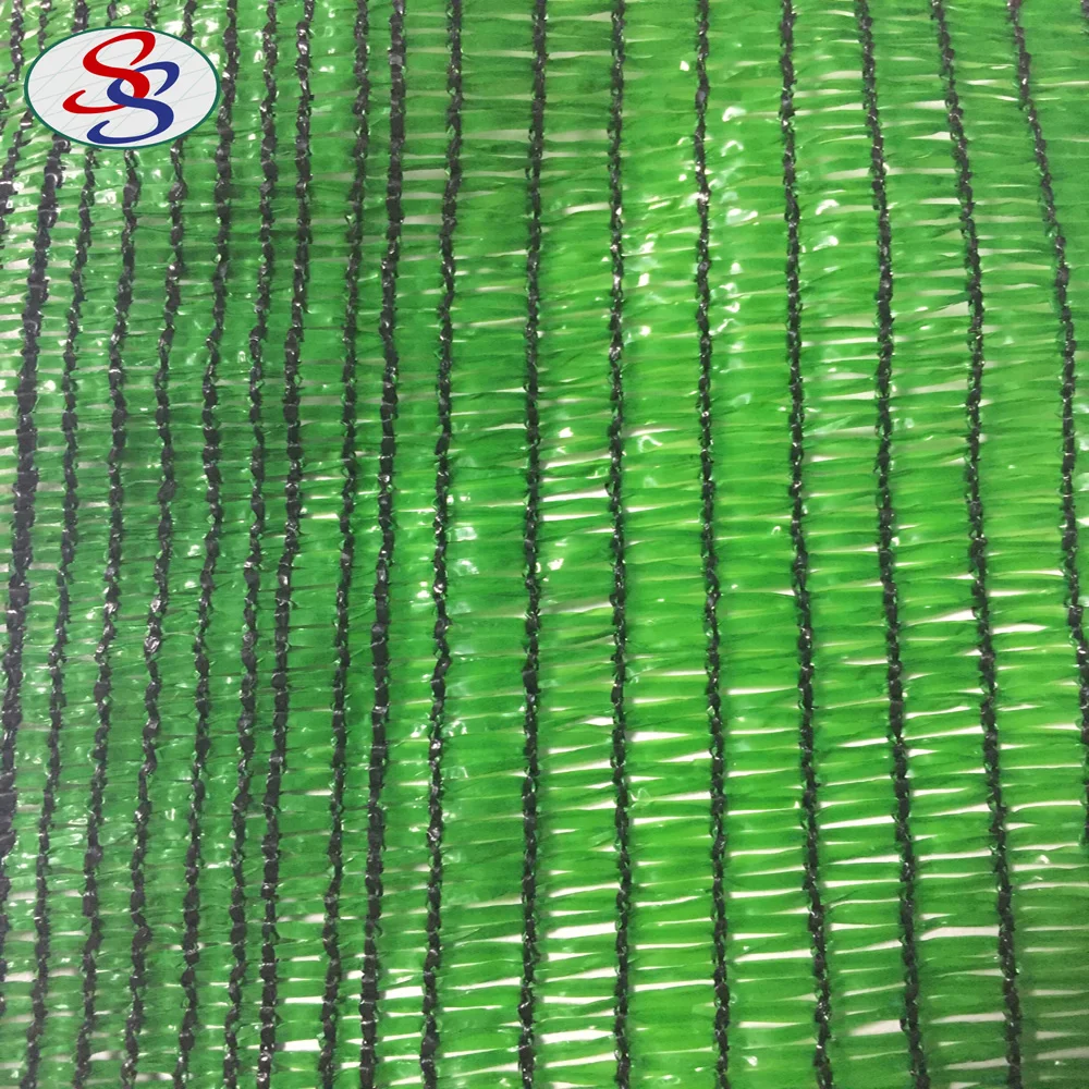 HDPE material green agricultural shade net for protective and shading