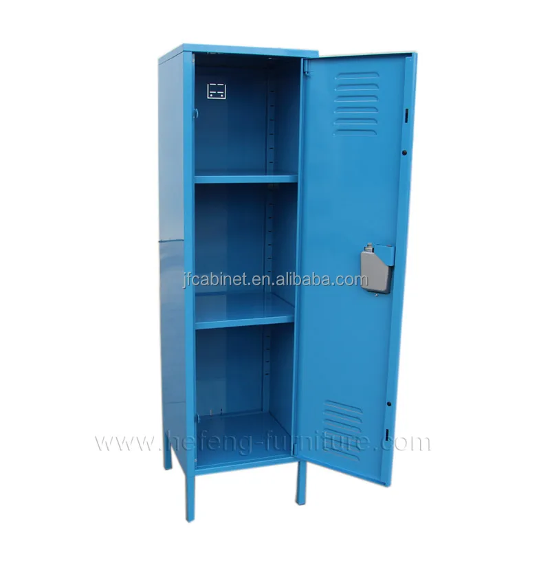 Knock Down 3 Shelves Bedroom Use Kids Mini Steel Locker