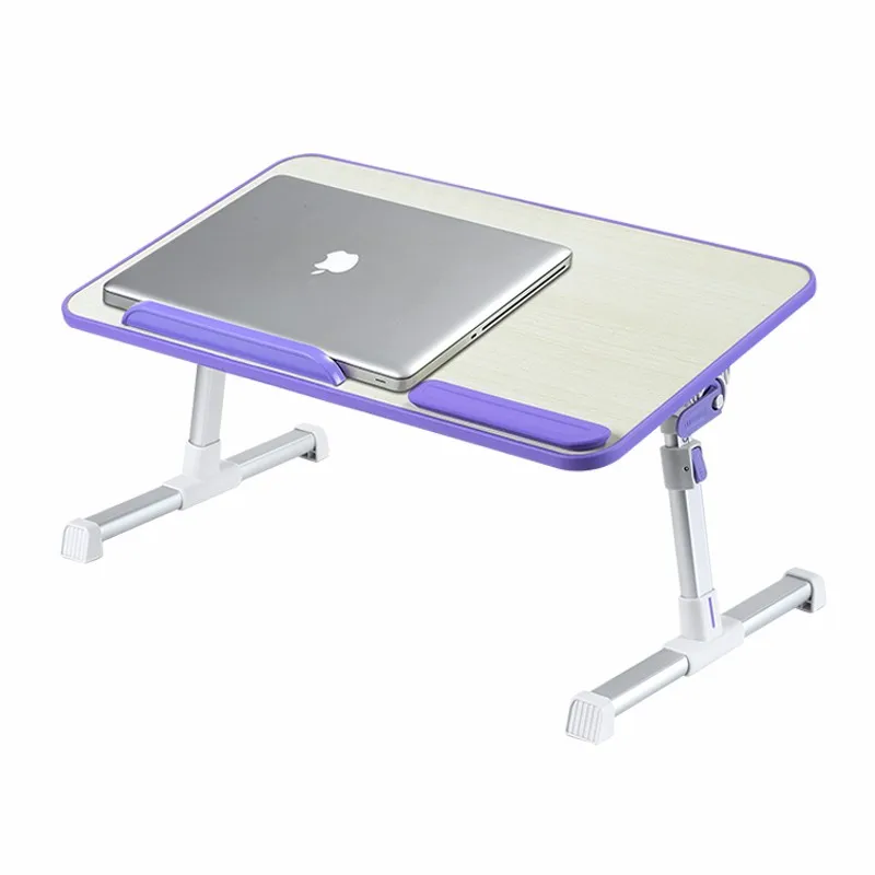 Wholesale Foldable Portable Wood Height Adjustable Bed Laptop Table Stand for 17 Inch Laptop bed tray desk table adjustable