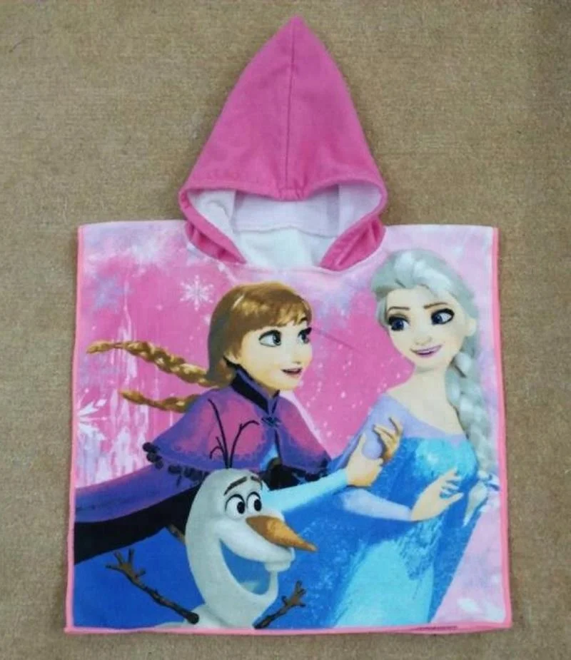 Changshu Mardav Microfiber Children Cartoon Print Towel Poncho
