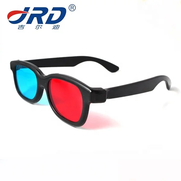 
Popular Plastic Red Blue Anaglyph 3d Glasses for 3d Pictures Viewing 
