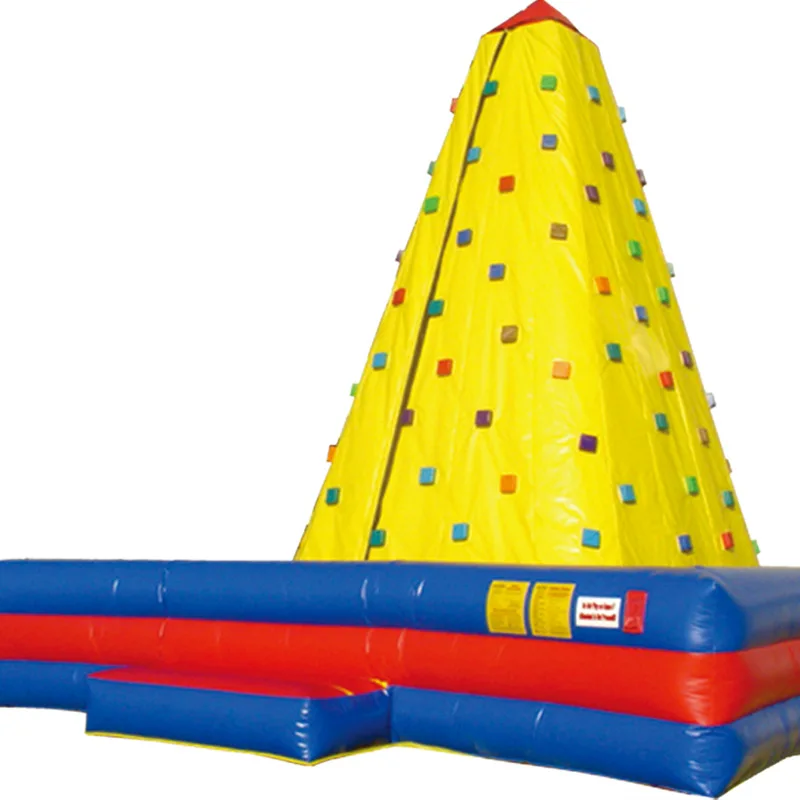 High quality outdoor playground equipment inflatable climbing wall for amusement park