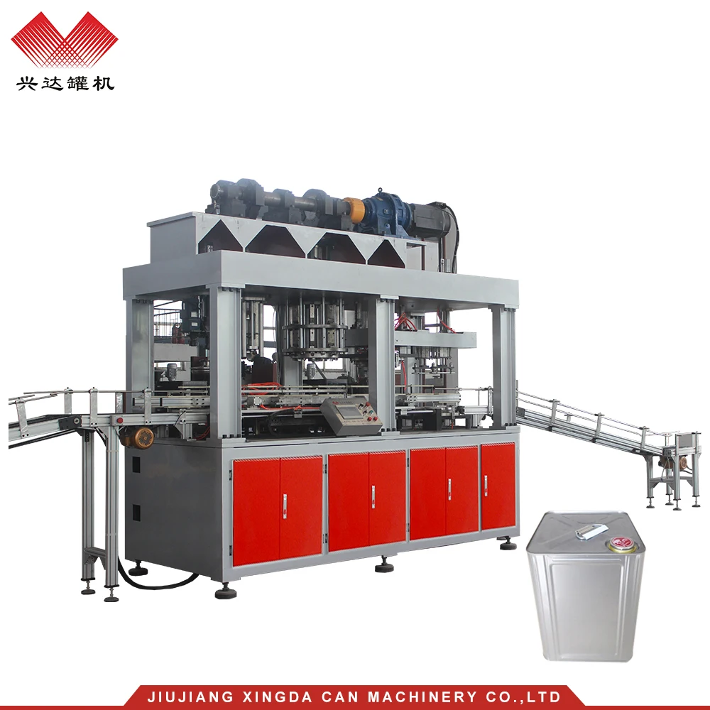 
full automatic big square tin can equipments production line 