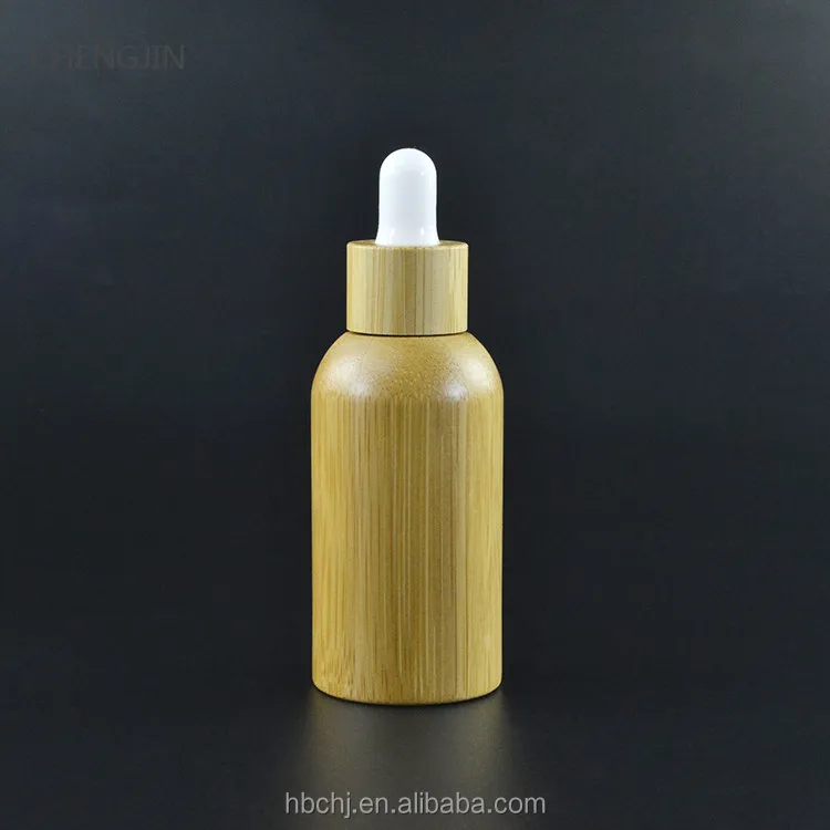 10ml 15ml 20ml 30ml 50ml 100ml glass inner bamboo dropper bottles with bamboo wooden lid