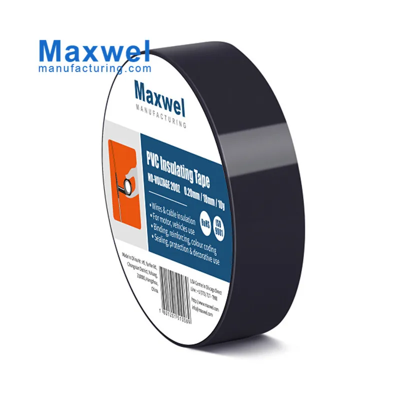 Black Vinyl Adhesive Insulation Tape Factory Price For Wrapping