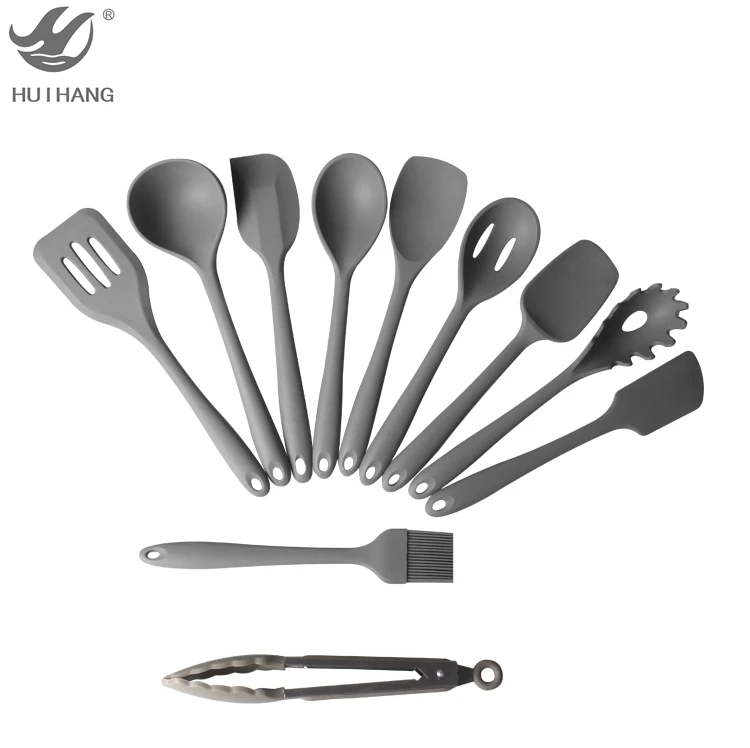 Amazon hot sale 11 Pieces Household Baking Tool High Quality Silicone Cover Stainless Steel Kitchen Utensils Set