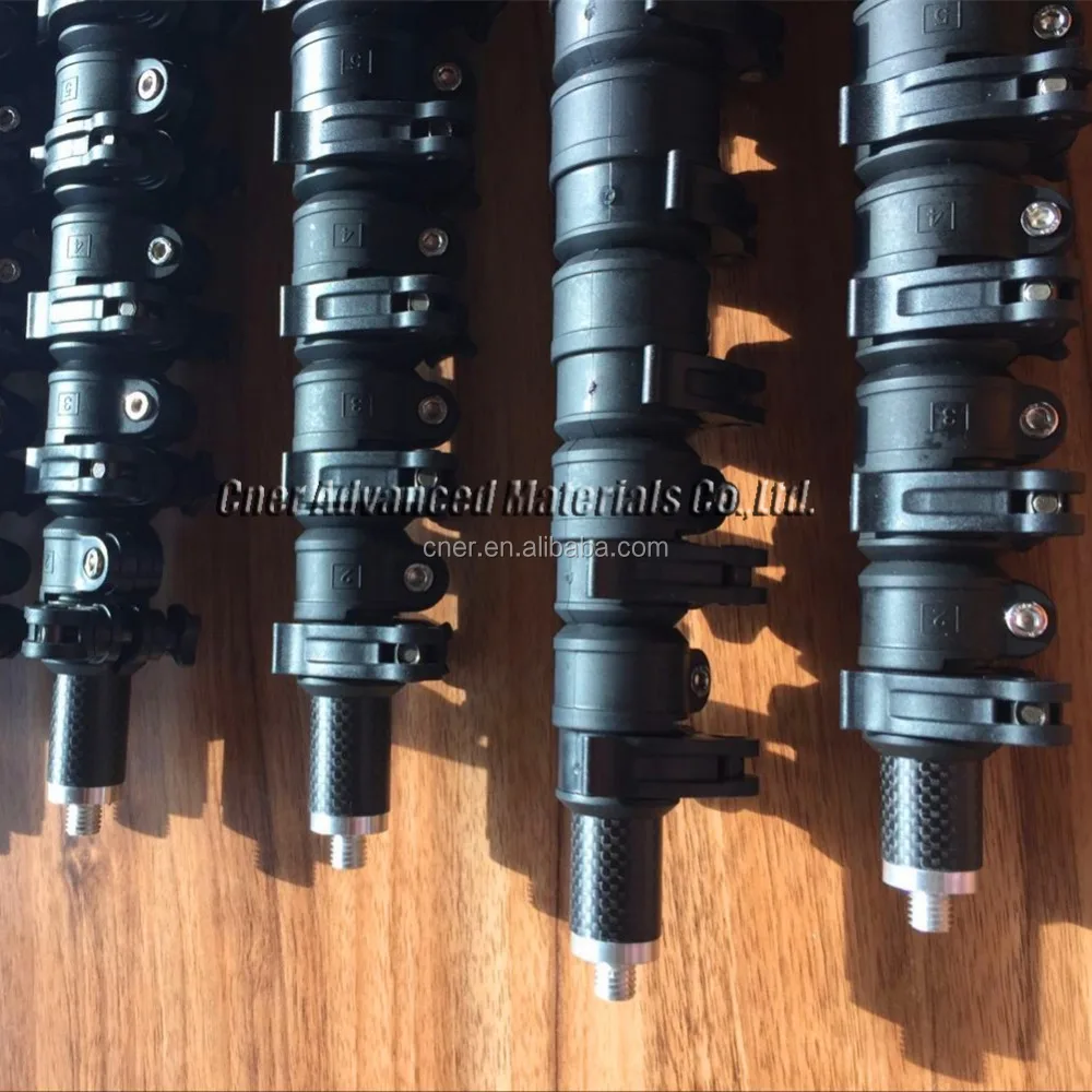 9m 5m 3m light weight 3k camera pole/Carbon Fiber camera Telescopic Pole Inspection Camera poles with mount