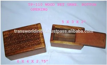 Manufacturer By India Wooden Pet Urn Available In Cheap Price