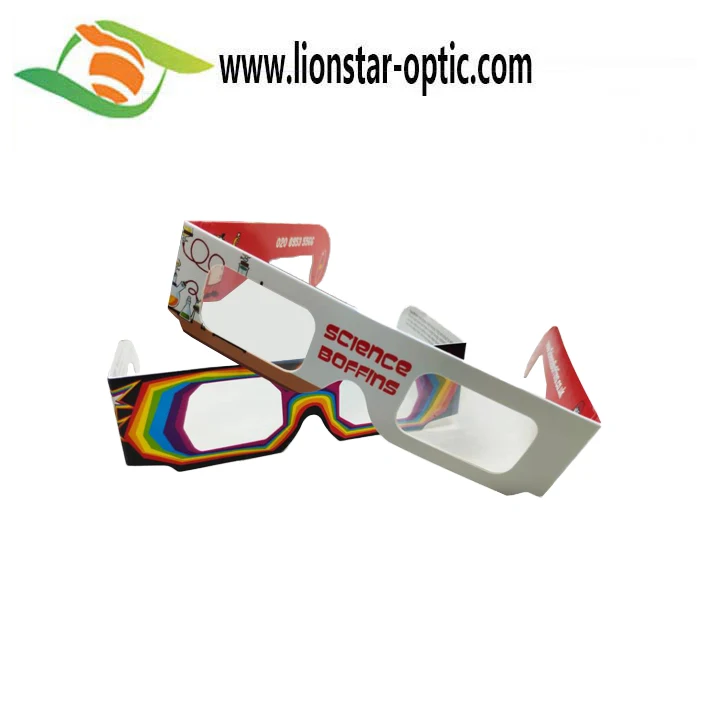 Бумажные очки, праздничные бумажные 3d-очки с фейерверком, очки с дифракцией, индивидуальные 3d-очки с дифракцией