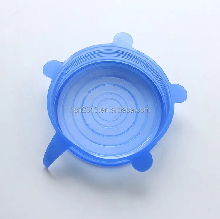 6 упаковок на заказ, универсальные крышки для чашек многоразового использования, мягкие силиконовые растягивающиеся крышки