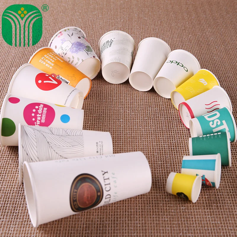 2oz 60ml logo printed eco-friendly mini offset printing disposable single wall coffee hot drink  taste paper cup