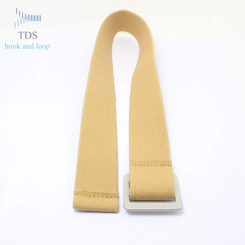 Soft Hook and Loop Elastic Strap with Buckle