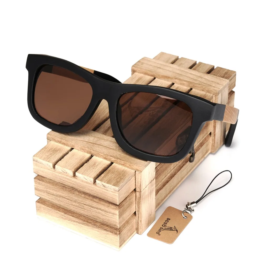 Bamboo eyewear BOBO BIRD sunglasses full frame wood men custom label fashion women glasses drop shipping