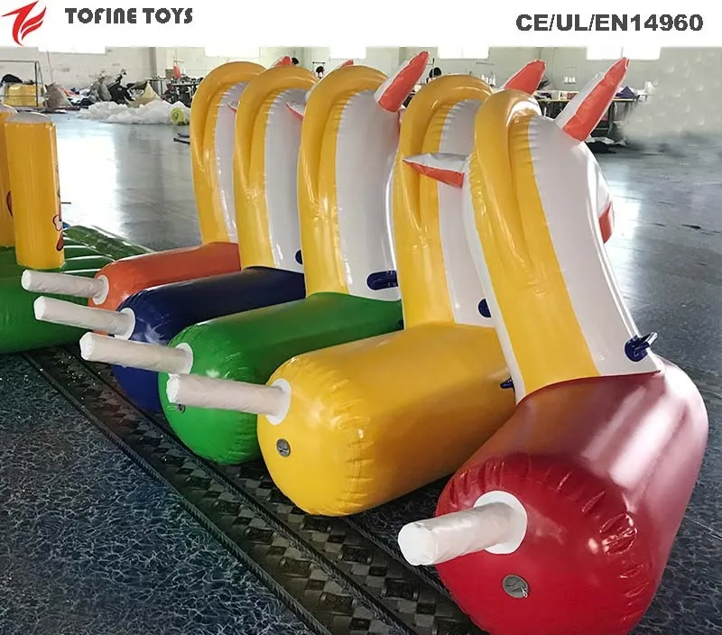 Fun jumping horse inflatable derby race horse bouncer game