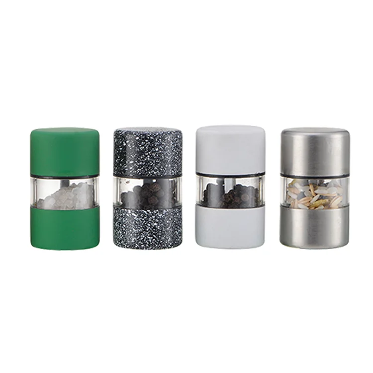 color custom 2 in 1 manual salt and pepper grinders ceramic