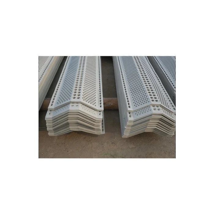 Single Peak Windbreak Net Fencing/Dust Suppression Wall/Perforated Wind Fence made from Galvanised Steel Panel