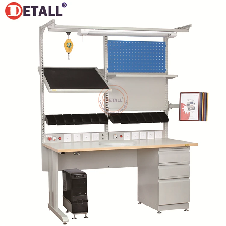 Detall ESD adjustable multifunctional modular woodworking bench workbench