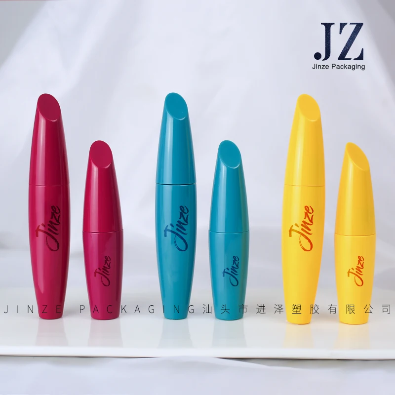 Jinze 18ml Multi Colored Round Shape Mascara Tube Set Eyeliner Container With Brushes Eyelash Bottles 12ml