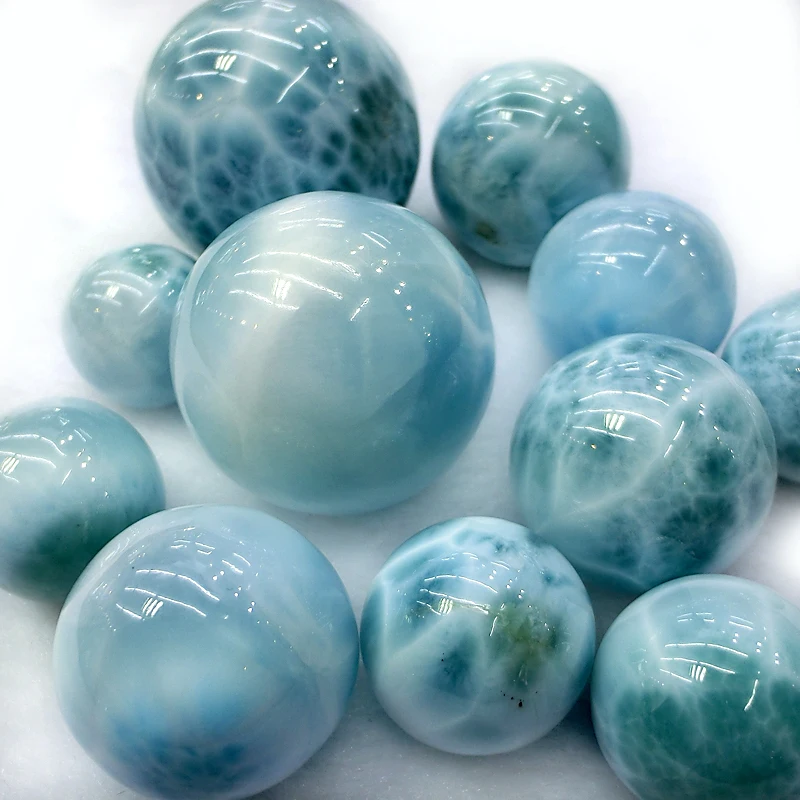 Larimar round beads larimar polished spheres