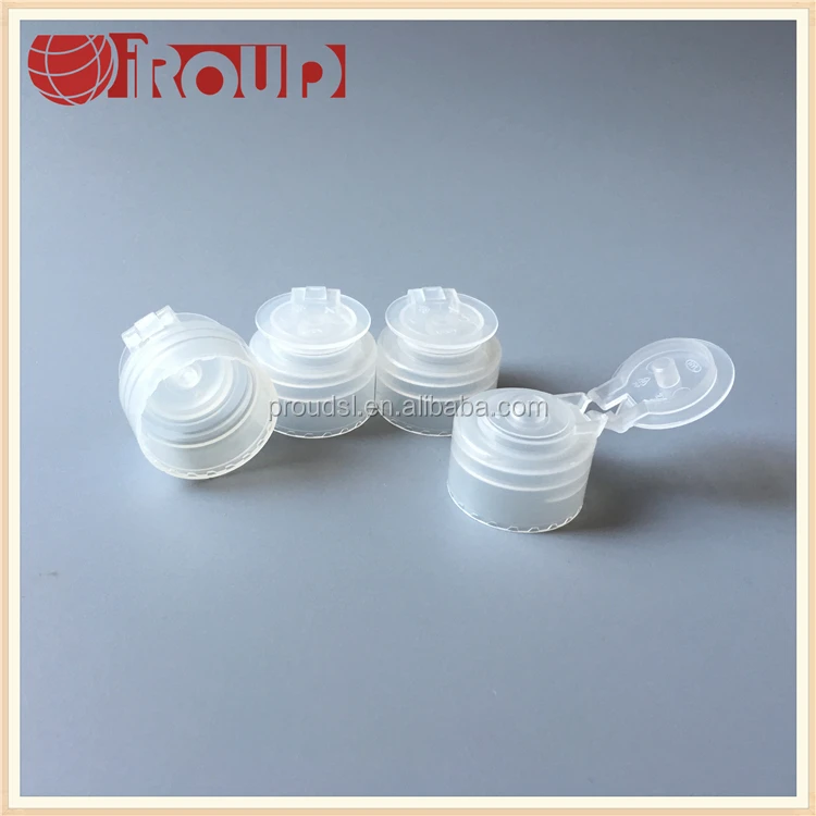 
flip top cap 28mm plastic shampoo bottle caps 