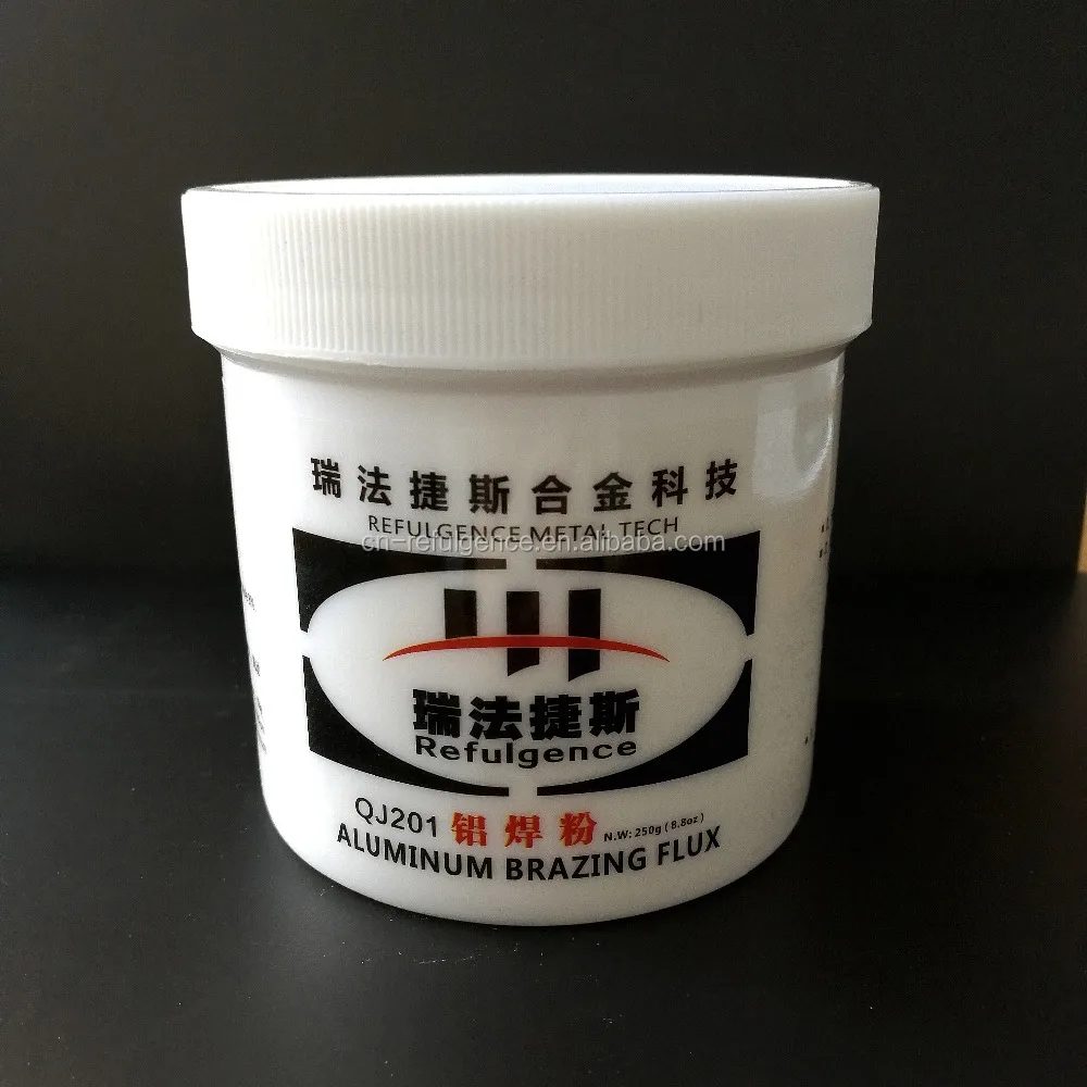REFULGENCE ALUMINUM BRAZING FLUX, ALUMINUM WELDING POWDER, QJ201 ALUMINUM WELDING FLUX