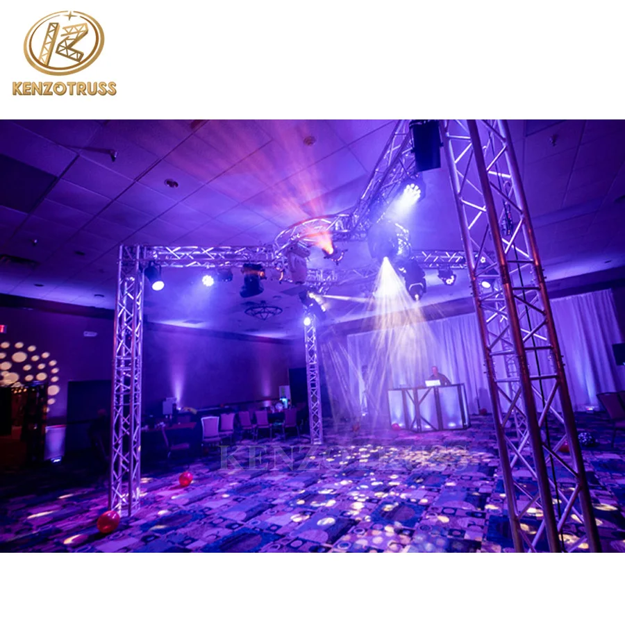 Easy install small wedding stage lighting truss