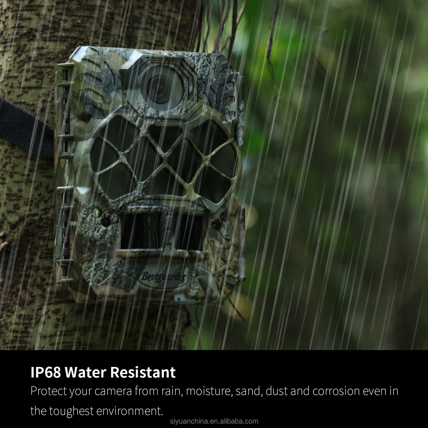 Bestguarder 30MP HD 1080P IR Hunting Game Trail Scouting Camera Wildlife Camera IP68 waterproof with long detection