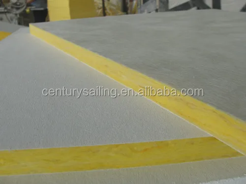 High sound absorption fiberglass ceiling tile panels board