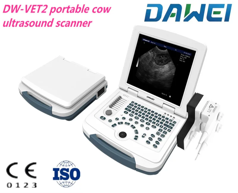 DAWEI DW-VET2 Livestock farm purpose Portable veterinary ultrasonic diagnostic instrument/Vet ultrasound scanner good price