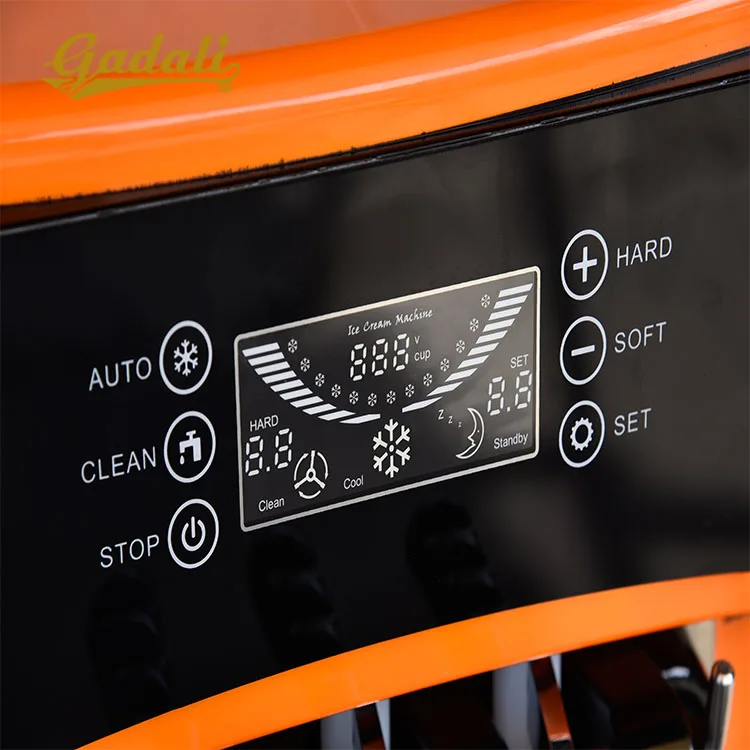 Counter top large scale ice cream machine  3 flavors for sale(YKF-9228T)