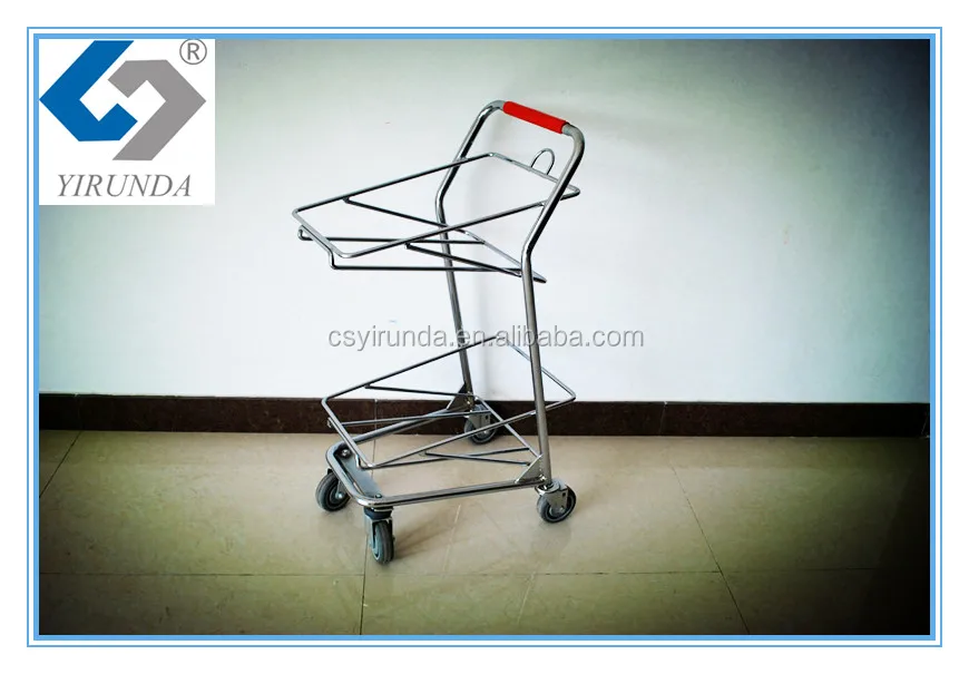 2022 Wholesale durable plastic supermarket  baskets with wheels
