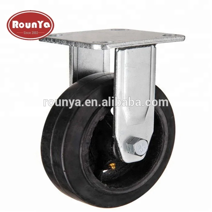 Heavy duty swivel casters rubber wheels with brake 660lbs capacity