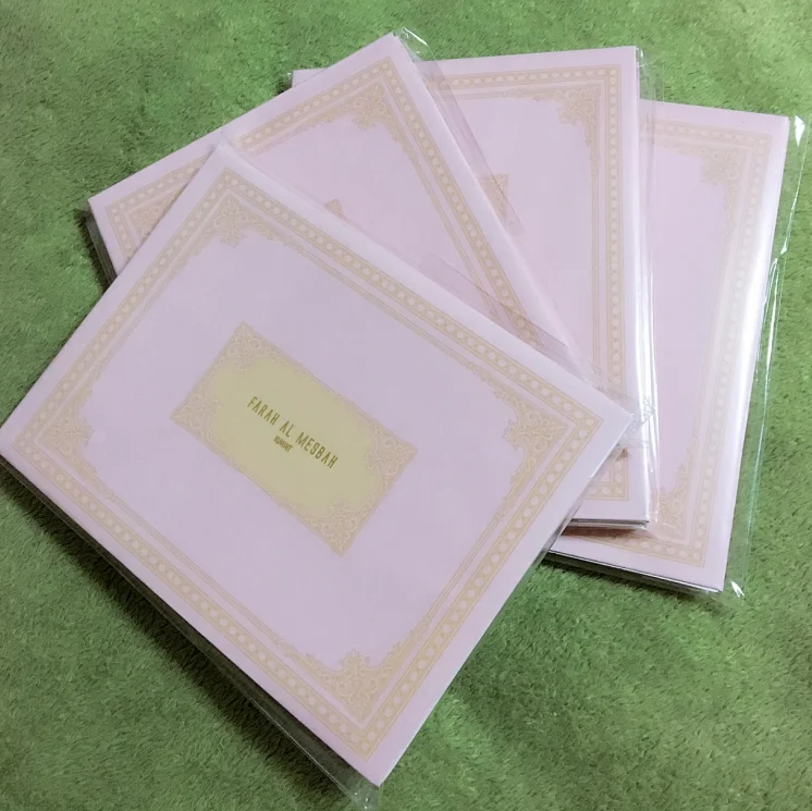 
Custom Gold Foil Logo Paper Envelope 