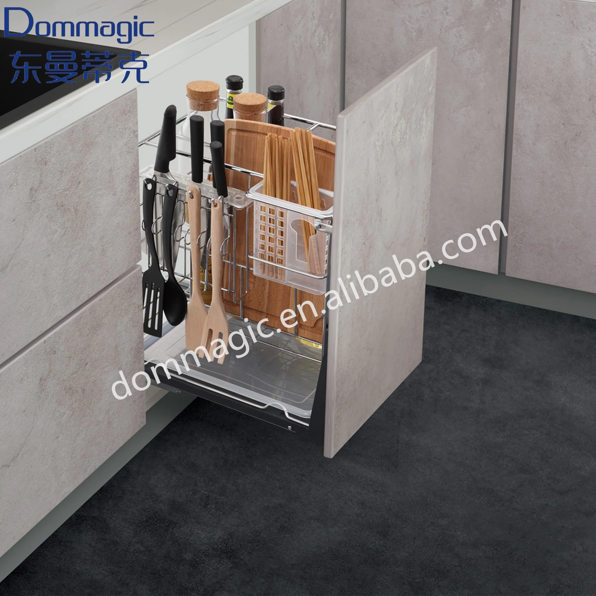 Dommagic Kitchen Cabinets Mul Basket