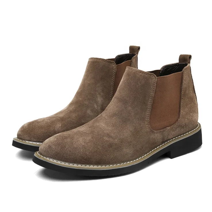 Wholesale fashion men winter boots for men Slip-On leather PU shoes