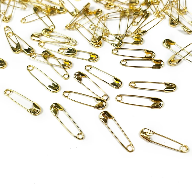 
wholesale Huaxuan gold plated safty pins for kids diy, garment pin 