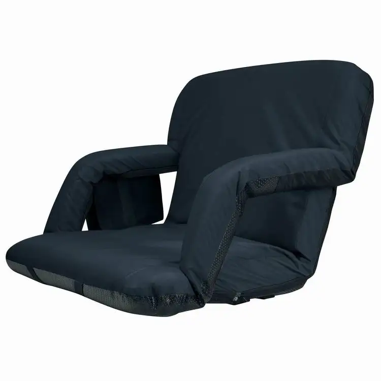 Width Deluxe Portable Reclining Seat Reclining Bleacher Chair Folding Stadium Seat Chairs with backs