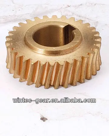 Индивидуальная маленькая бронзовая латунная Червячная Шестерня