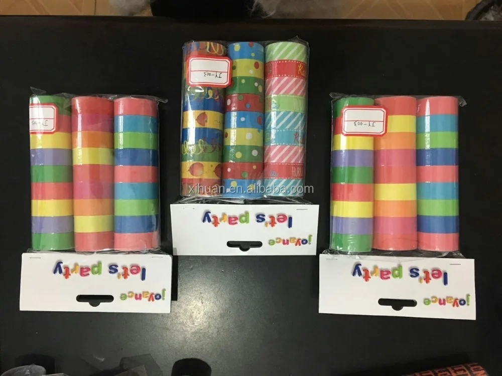 Party confetti streamers PVC Streamers confetti magic streamers
