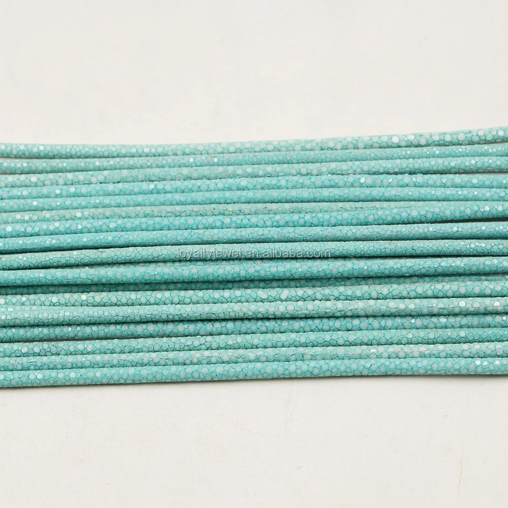 3mm/4mm/5mm/6mm Shinning Genuine Stingray Leather Cord For Jewelry Making Suppliers, Stingray Skin From LOYALTY