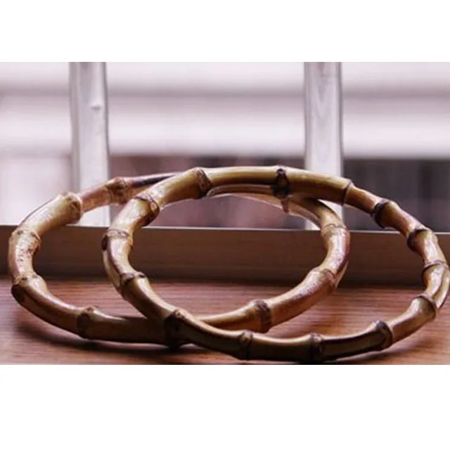 natural bamboo root, bamboo whip Fashionable bamboo ring, handbag pull ring,