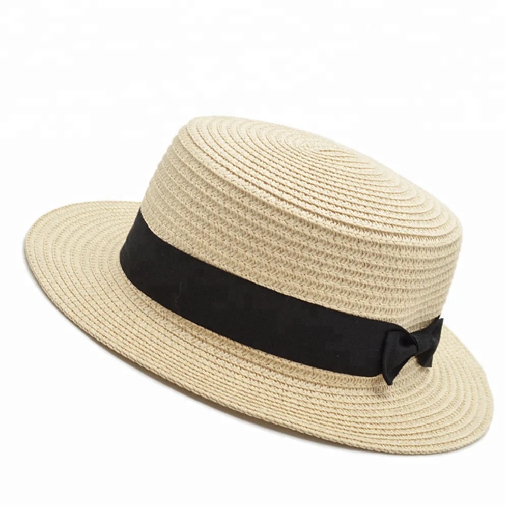 Fashion Paper Straw Beach Hat Women Sun Hat Boater Straw Hat